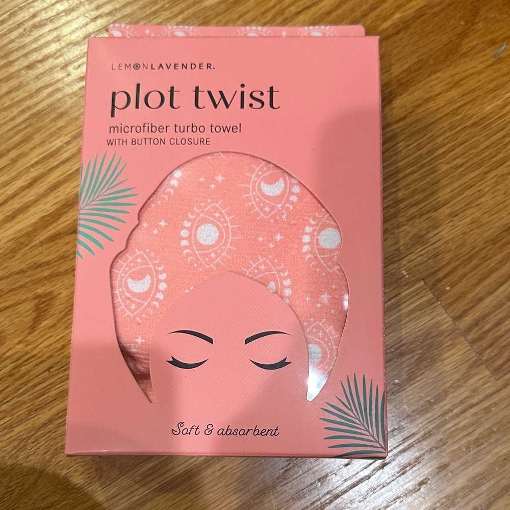 Lemon Lavender Pink Microfiber Turbo Towel